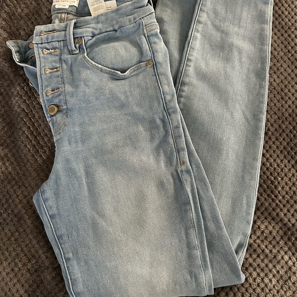 Good American High Rise Blue Jeans